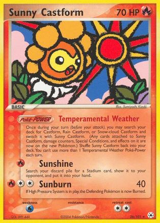Sunny Castform 26/101 - Hidden Legends Reverse Holofoil - Poke-Collect