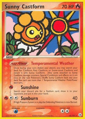 Sunny Castform 26/101 - Hidden Legends Reverse Holofoil - Poke-Collect