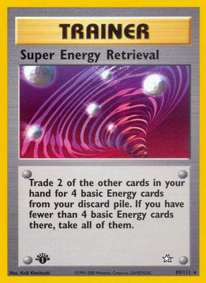 Super Energy Retrieval 89/111 - Neo Genesis Unlimited - Poke-Collect
