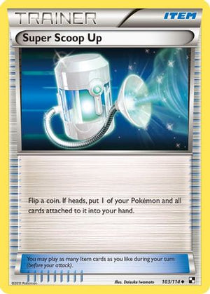 Super Scoop Up 103/114 - Black & White Reverse Holofoil - Poke-Collect