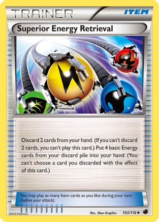 Superior Energy Retrieval 103/116 - Plasma Freeze Reverse Holofoil - Poke-Collect