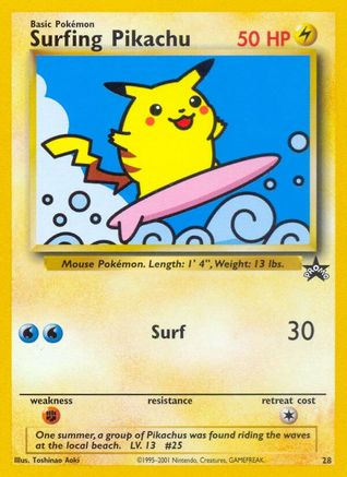 Surfing Pikachu 28/53 - Wizards Black Star Promos - Poke-Collect
