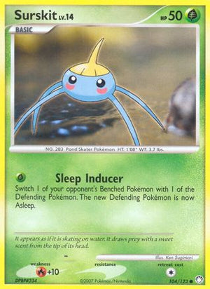 Surskit 104/123 - Mysterious Treasures Reverse Holofoil - Poke-Collect