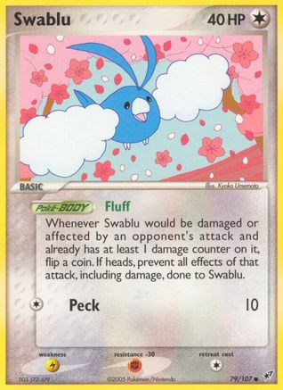 Swablu 79/107 - Deoxys Reverse Holofoil - Poke-Collect