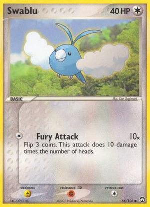 Swablu 66/108 - Power Keepers Reverse Holofoil - Poke-Collect