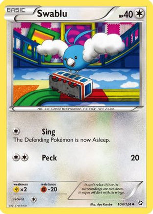 Swablu 104/124 - Dragons Exalted - Poke-Collect