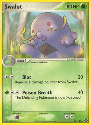 Swalot 40/106 - Emerald Reverse Holofoil - Poke-Collect