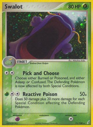 Swalot 11/100 - Crystal Guardians Holofoil - Poke-Collect
