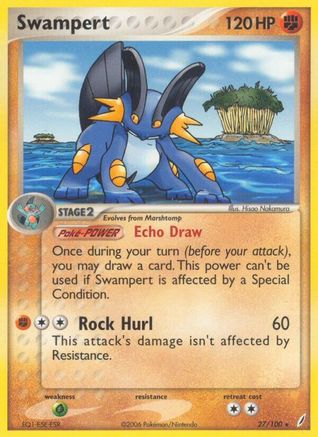 Swampert 27/100 - Crystal Guardians - Poke-Collect
