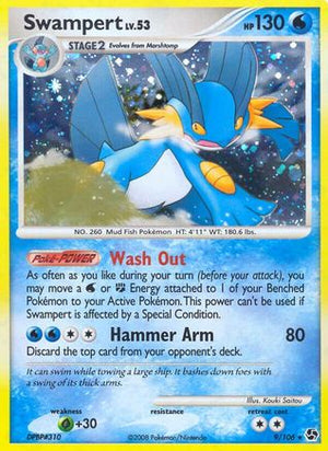 Swampert 9/106 - Great Encounters Reverse Holofoil - Poke-Collect