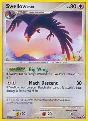 Swellow 73/146 - Legends Awakened - Poke-Collect