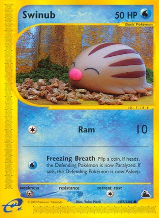 Swinub 107/144 - Skyridge Reverse Holofoil - Poke-Collect