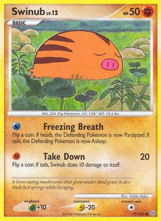 Swinub 77/100 - Stormfront - Poke-Collect