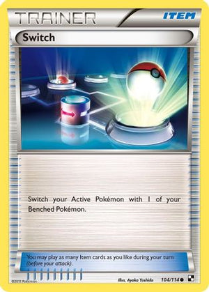 Switch 104/114 - Black & White Reverse Holofoil - Poke-Collect