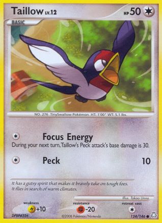 Taillow 124/146 - Legends Awakened Reverse Holofoil - Poke-Collect