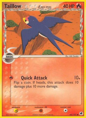 Taillow δ 66/101 - Dragon Frontiers Reverse Holofoil - Poke-Collect