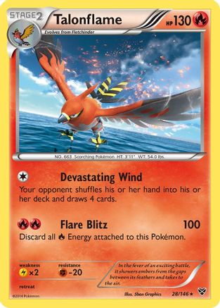 Talonflame 28/146 - XY Holofoil - Poke-Collect
