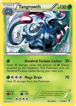 Tangrowth 6/149 - Boundaries Crossed Reverse Holofoil - Poke-Collect