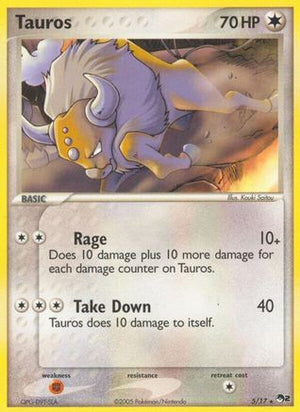 Tauros 5/17 - POP Series 2 Holofoil - Poke-Collect