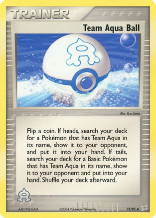 Team Aqua Ball 75/95 - Team Magma vs Team Aqua Reverse Holofoil - Poke-Collect