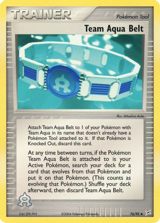 Team Aqua Belt 76/95 - Team Magma vs Team Aqua Reverse Holofoil - Poke-Collect