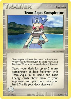 Team Aqua Conspirator 77/95 - Team Magma vs Team Aqua - Poke-Collect
