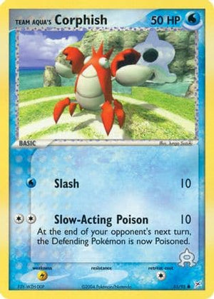 Team Aqua's Corphish 51/95 - Team Magma vs Team Aqua Reverse Holofoil - Poke-Collect