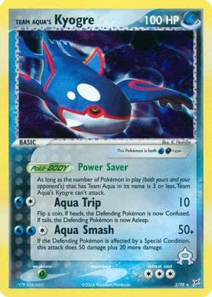 Team Aqua's Kyogre 3/95 - Team Magma vs Team Aqua Holofoil - Poke-Collect