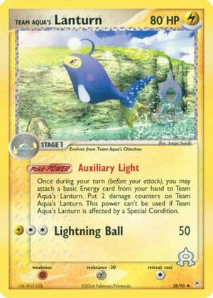 Team Aqua's Lanturn 28/95 - Team Magma vs Team Aqua Reverse Holofoil - Poke-Collect