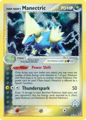 Team Aqua's Manectric 4/95 - Team Magma vs Team Aqua Reverse Holofoil - Poke-Collect