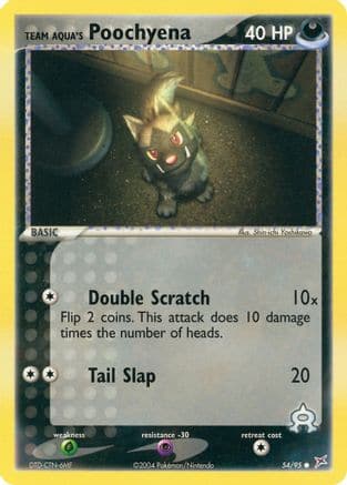 Team Aqua's Poochyena 54/95 - Team Magma vs Team Aqua - Poke-Collect