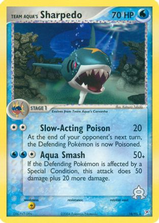 Team Aqua's Sharpedo 18/95 - Team Magma vs Team Aqua Reverse Holofoil - Poke-Collect