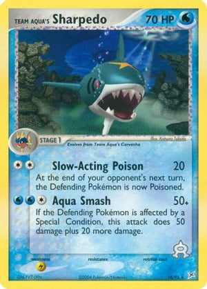 Team Aqua's Sharpedo 18/95 - Team Magma vs Team Aqua Reverse Holofoil - Poke-Collect
