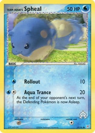 Team Aqua's Spheal 57/95 - Team Magma vs Team Aqua Reverse Holofoil - Poke-Collect