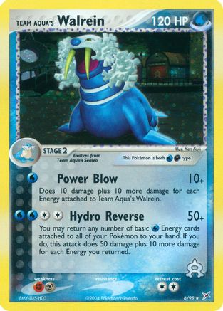 Team Aqua's Walrein 6/95 - Team Magma vs Team Aqua Reverse Holofoil - Poke-Collect