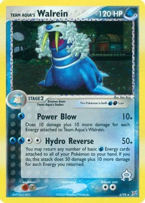 Team Aqua's Walrein 6/95 - Team Magma vs Team Aqua Reverse Holofoil - Poke-Collect