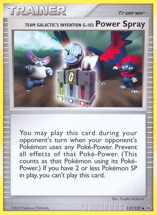 Team Galactic's Invention G-103 Power Spray 117/127 - Platinum - Poke-Collect
