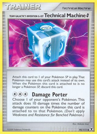 Team Galactic's Invention G-107 Technical Machine G 95/111 - Rising Rivals Reverse Holofoil - Poke-Collect