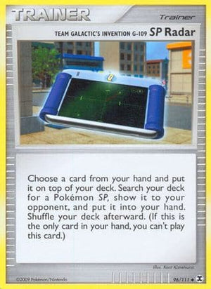 Team Galactic's Invention G-109 SP Radar 96/111 - Rising Rivals - Poke-Collect