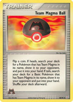 Team Magma Ball 80/95 - Team Magma vs Team Aqua Reverse Holofoil - Poke-Collect