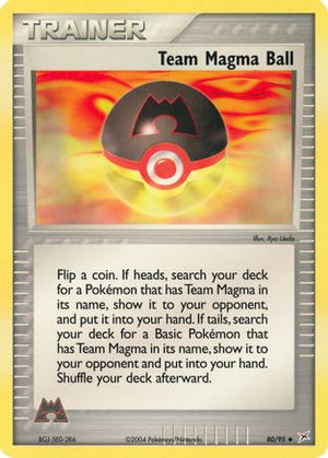 Team Magma Ball 80/95 - Team Magma vs Team Aqua Reverse Holofoil - Poke-Collect