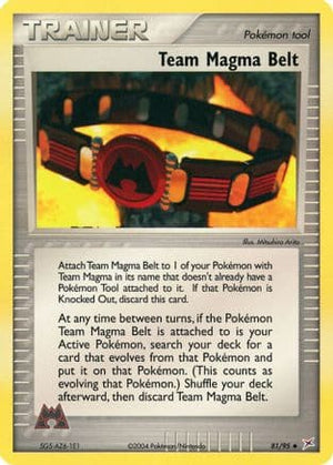 Team Magma Belt 81/95 - Team Magma vs Team Aqua Reverse Holofoil - Poke-Collect