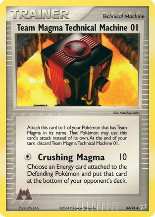 Team Magma Technical Machine 01 84/95 - Team Magma vs Team Aqua - Poke-Collect
