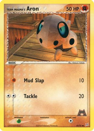 Team Magma's Aron 58/95 - Team Magma vs Team Aqua Reverse Holofoil - Poke-Collect