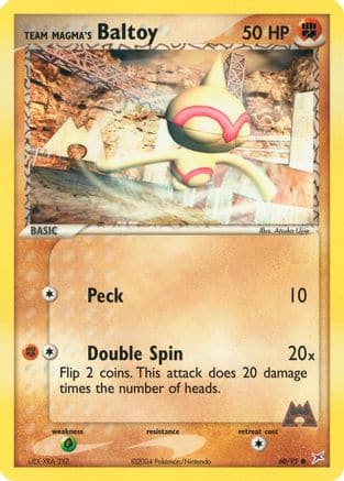 Team Magma's Baltoy 60/95 - Team Magma vs Team Aqua Reverse Holofoil - Poke-Collect