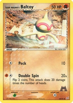 Team Magma's Baltoy 60/95 - Team Magma vs Team Aqua Reverse Holofoil - Poke-Collect