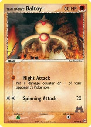 Team Magma's Baltoy 61/95 - Team Magma vs Team Aqua - Poke-Collect