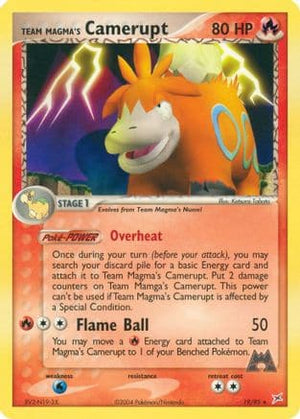 Team Magma's Camerupt 19/95 - Team Magma vs Team Aqua Reverse Holofoil - Poke-Collect