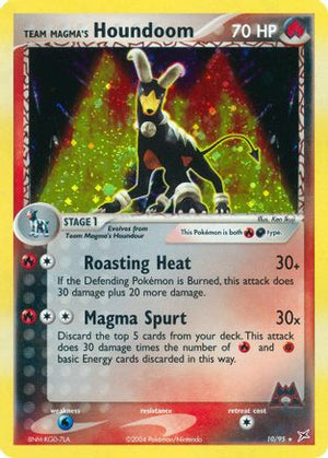 Team Magma's Houndoom 10/95 - Team Magma vs Team Aqua Reverse Holofoil - Poke-Collect