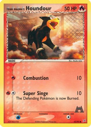 Team Magma's Houndour 62/95 - Team Magma vs Team Aqua Reverse Holofoil - Poke-Collect